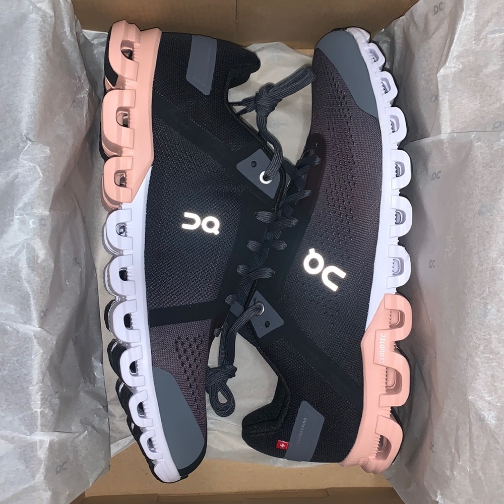 NWT OnCloud Cloudflow women’s running sneakers. Rock/Rose Gen 3.